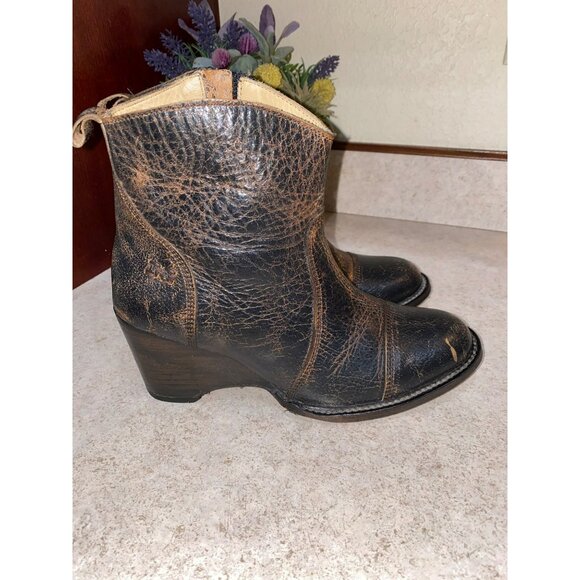 Bed Stu Gentry Vintage-Style Leather Ankle Boots Size 7.5 - Picture 2 of 13